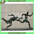 city landscape bronze sportsman sculpture for sale